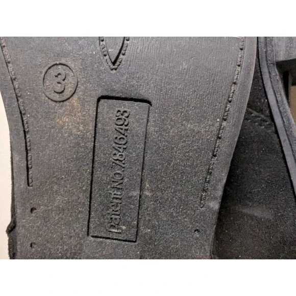 SO Samanthaa Girls Black Faux Suede Ankle Boots Size 3 Laser Cut Floral... - Picture 9 of 9